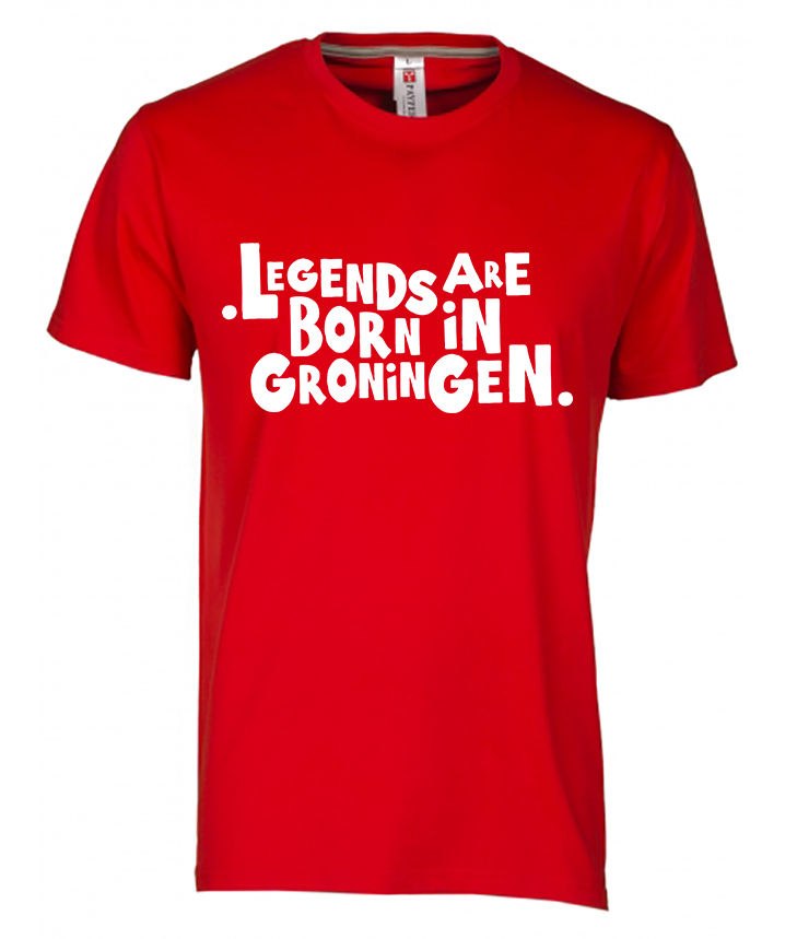 Thumbnail: T-shirt GRONINGEN Legends Wit Heren