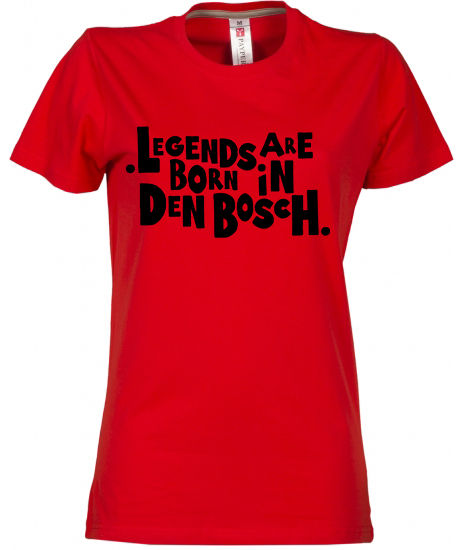 Dames T-shirt DEN BOSCH Legends Zwart op