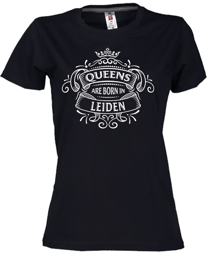 Thumbnail: T-shirt LEIDEN Queens Wit Dames