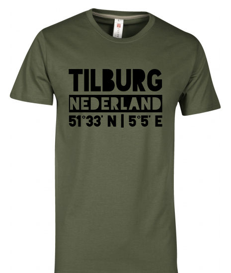 Thumbnail: T-shirt TILBURG NL Zwart Heren