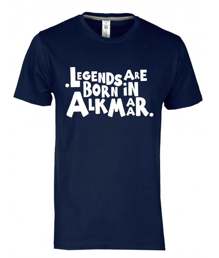 Thumbnail: T-shirt ALKMAAR Legends  Wit Heren