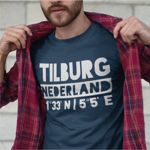 Thumbnail: T-shirt TILBURG NL Wit Heren