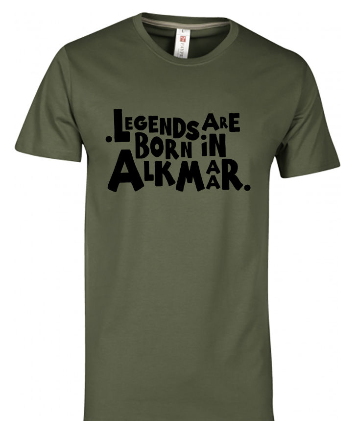 Thumbnail: T-shirt ALKMAAR Legends Zwart Heren