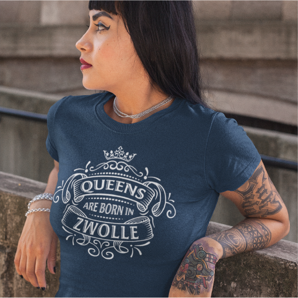 ZWOLLE Queens T-shirts Wit Dames.png