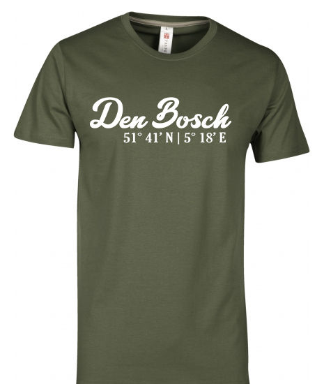 Thumbnail: T-shirt DEN BOSCH coördinaten Wit Heren