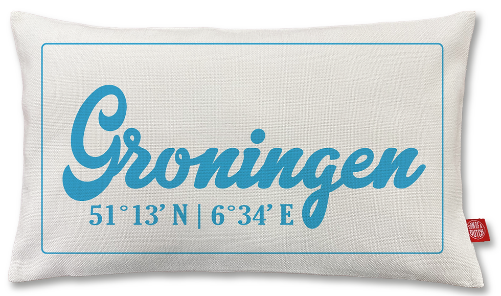 GRONINGEN Kussen Licht Blauw