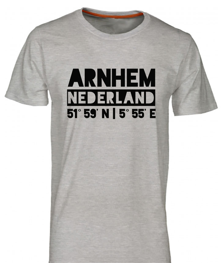 Thumbnail: T-shirt ARNHEM NL Zwart Heren