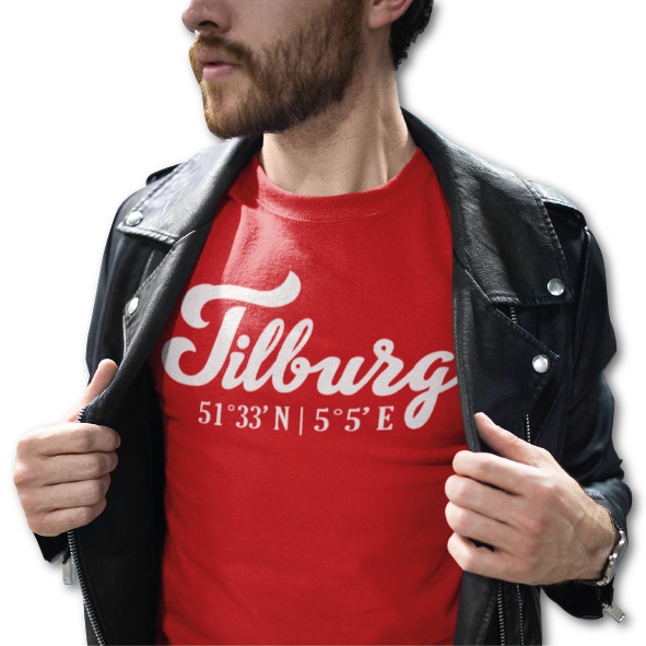 Thumbnail: T-shirt TILBURG coördinaten Wit Heren