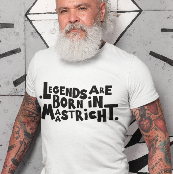 MAASTRICHT T-shirt Legends Zwart Heren.p