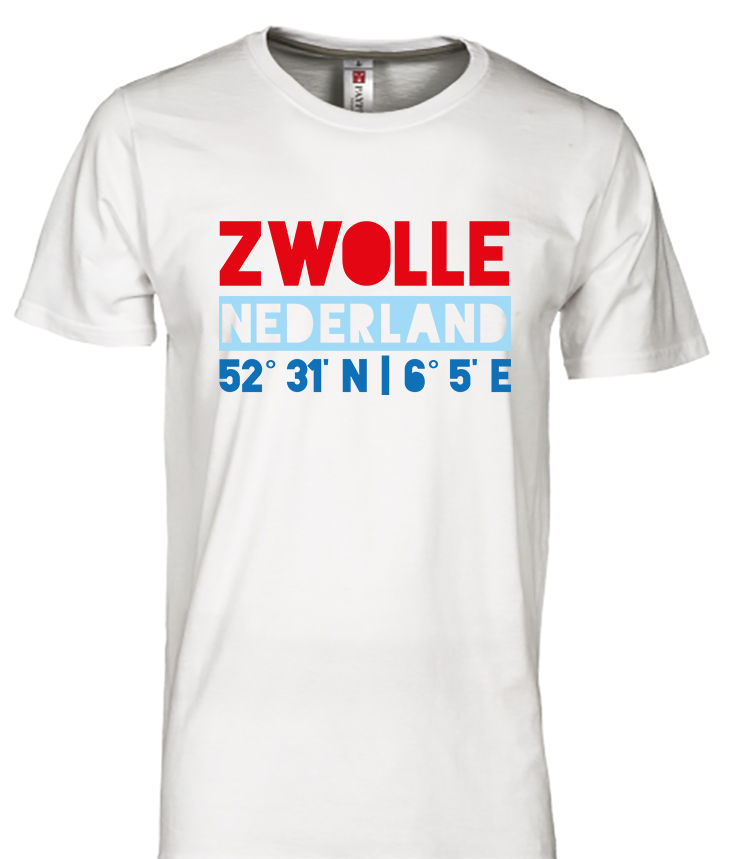 ZWOLLE NL Co T-shirts Multi op Wit Heren