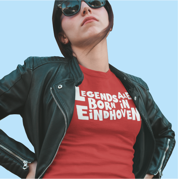 Thumbnail: T-shirt EINDHOVEN Legends Wit Dames