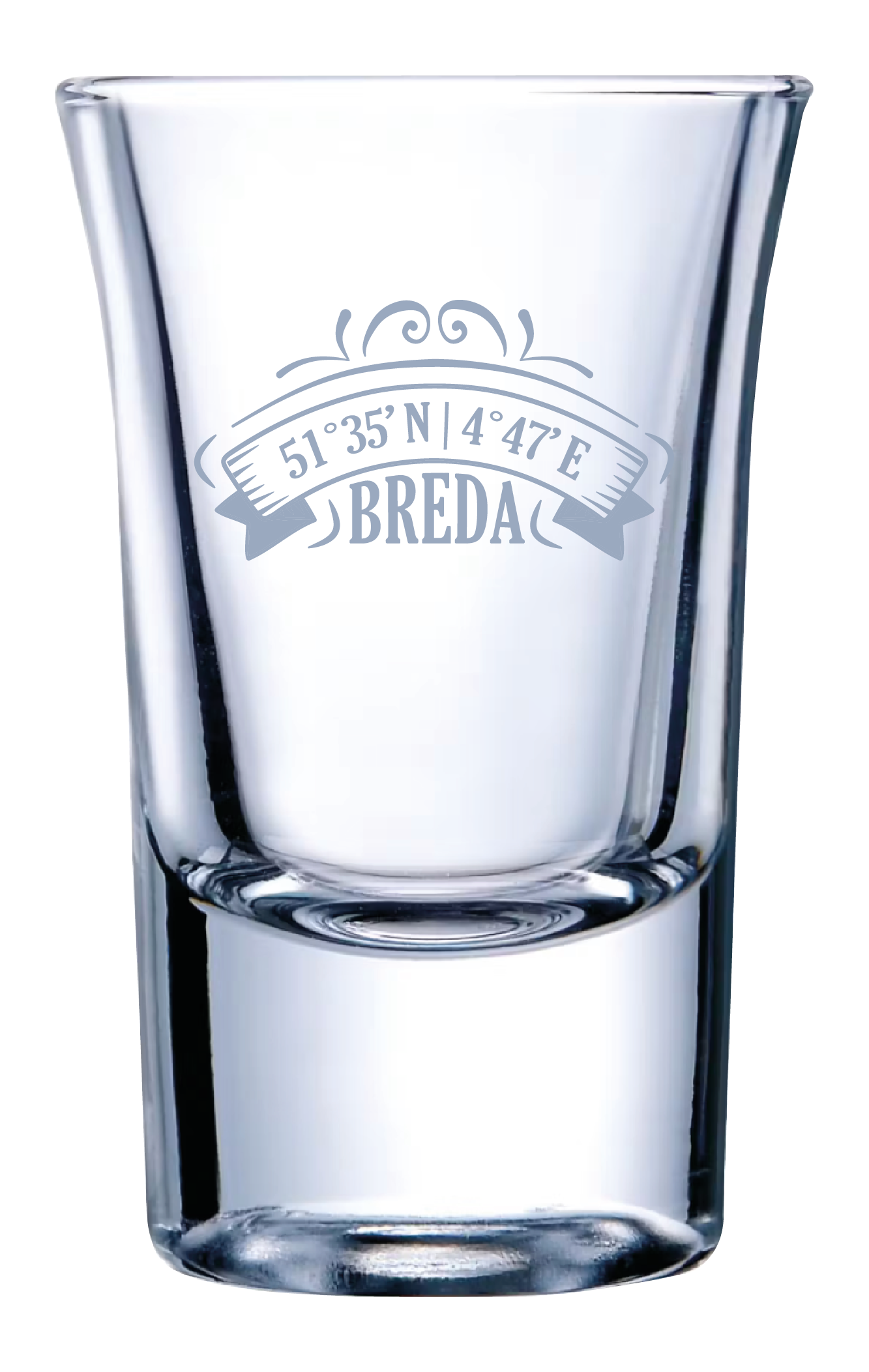 BREDA shot glas coördinaten