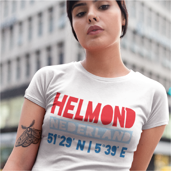 Thumbnail: T-shirt HELMOND NL coördinaten Multi Dames