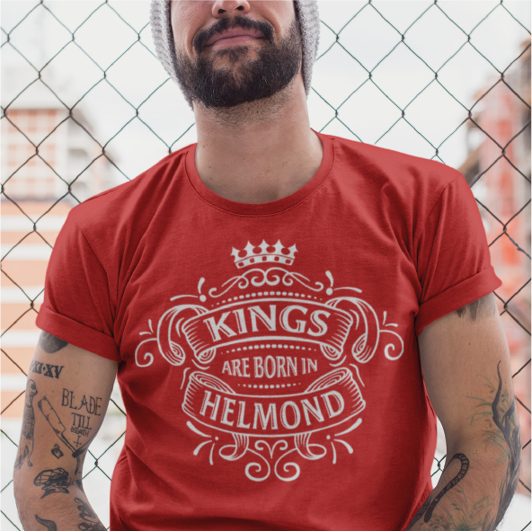 Thumbnail: T-shirt HELMOND Kings Wit Heren