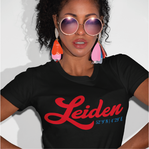 Thumbnail: T-shirt LEIDEN coördinaten Multi Dames