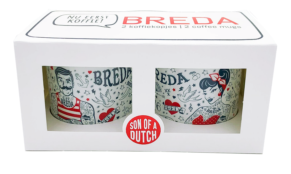 Thumbnail: Koffiekopjes BREDA Tattoo Man/Vrouw