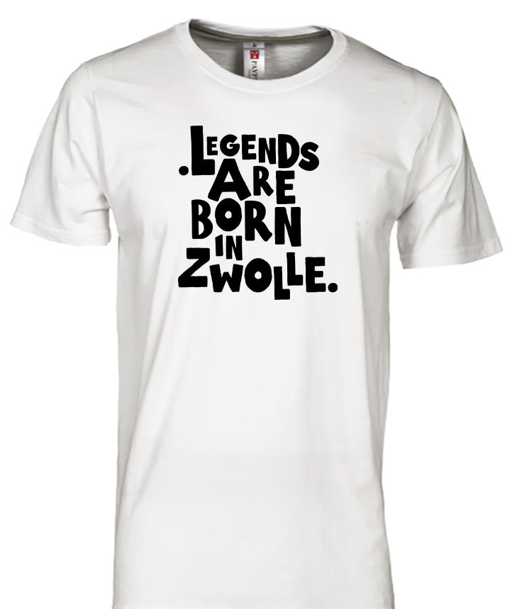 ZWOLLE Legends T-shirts Zwart op Wit Her