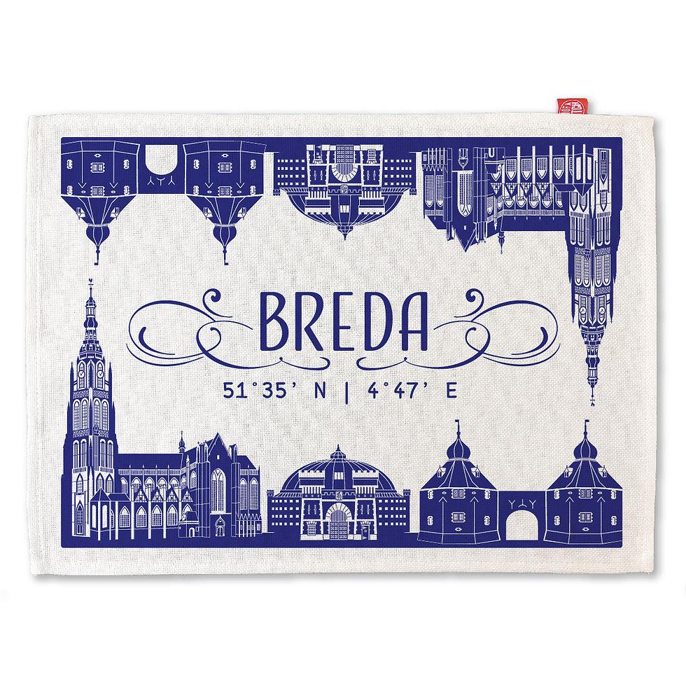 BREDA Placemat donker blauw