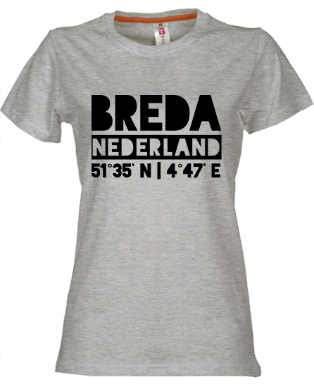 Thumbnail: T-shirt BREDA NL coördinaten Zwart Dames