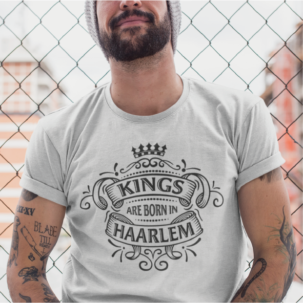 Thumbnail: T-shirt HAARLEM Kings Zwart Heren