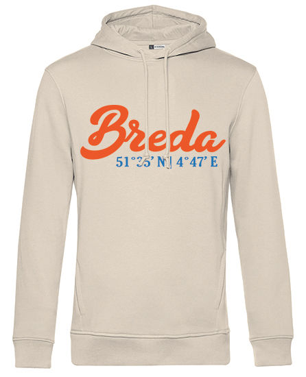 BREDA Hoodie Off-White met Oranje