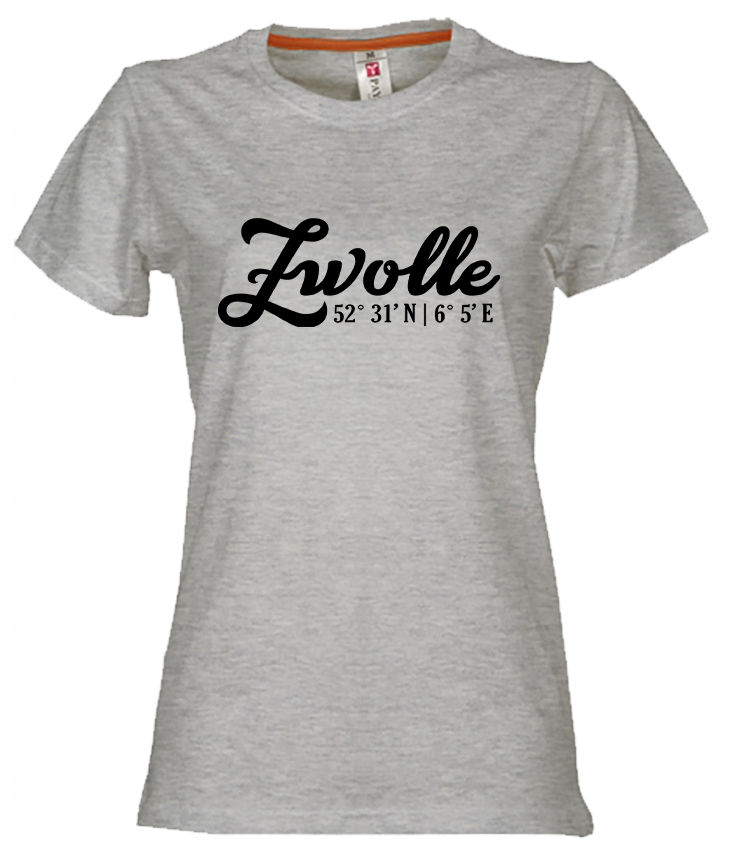 Thumbnail: T-shirt ZWOLLE Co Zwart Dames