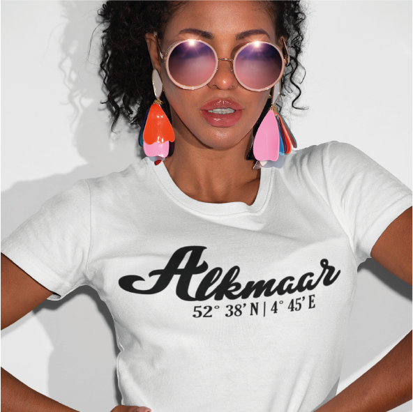 Thumbnail: T-shirt ALKMAAR Co Zwart Dames