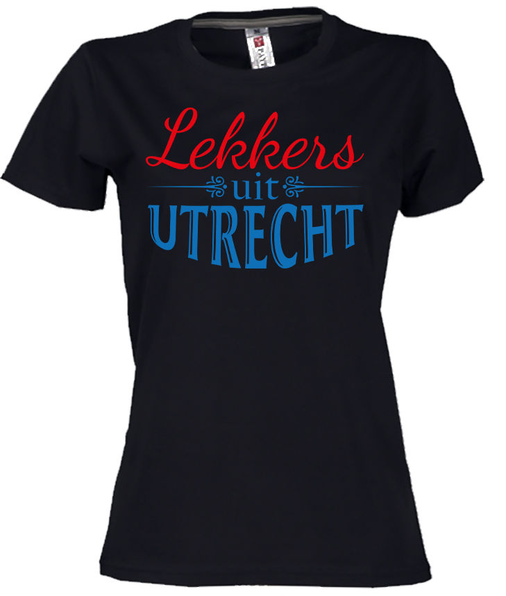 UTRECHT T-shirt Lekkers Multi op Zwart D