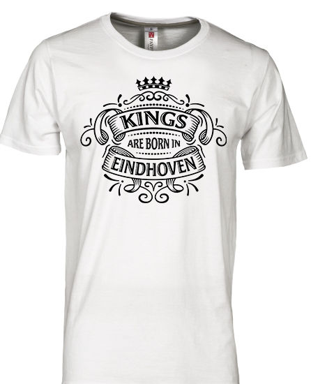 Heren T-shirt EINDHOVEN Kings  Zwart op 