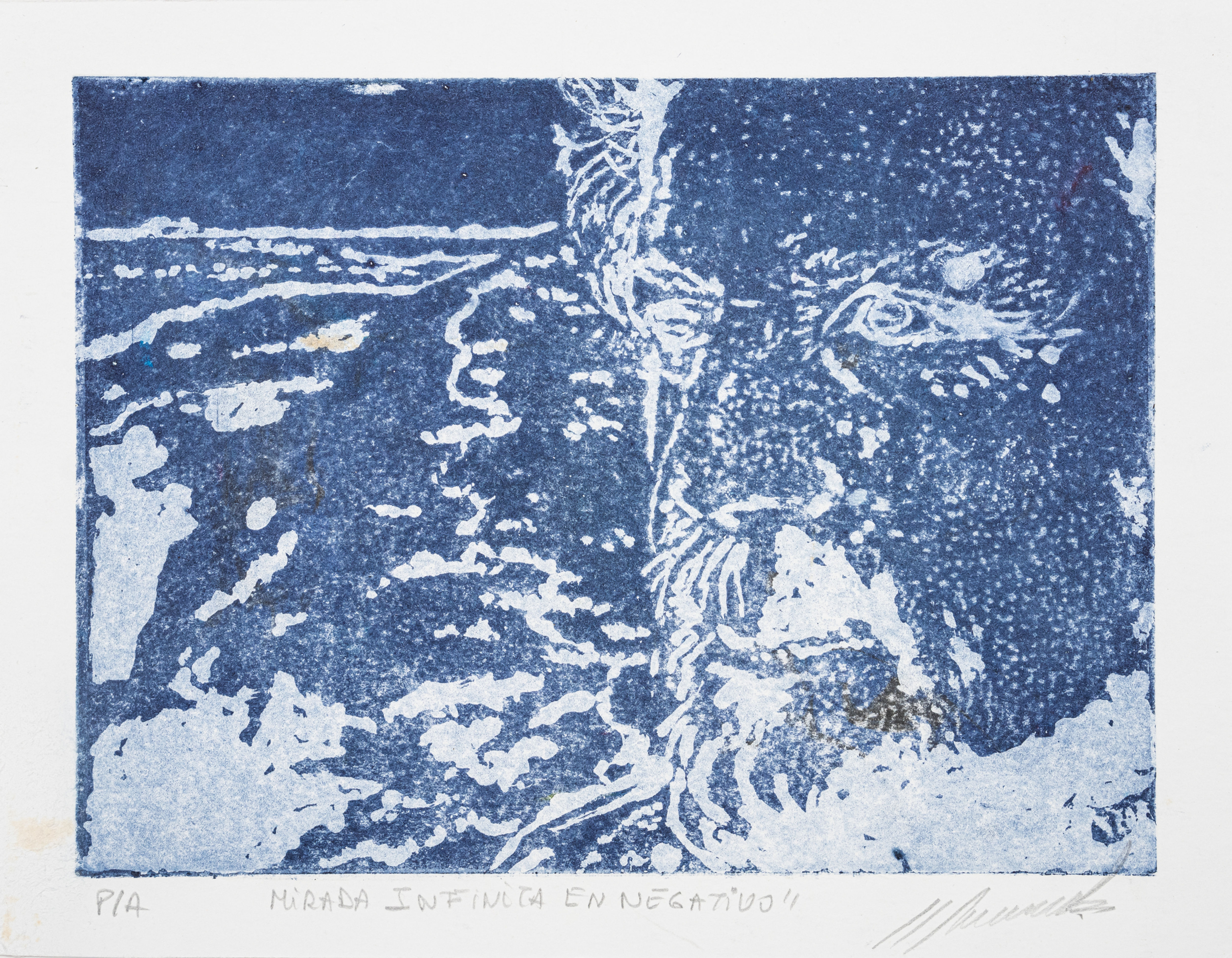 Mirada infinita en negativo