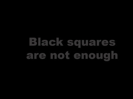 Black squares are not enough. Marketing must drive change
