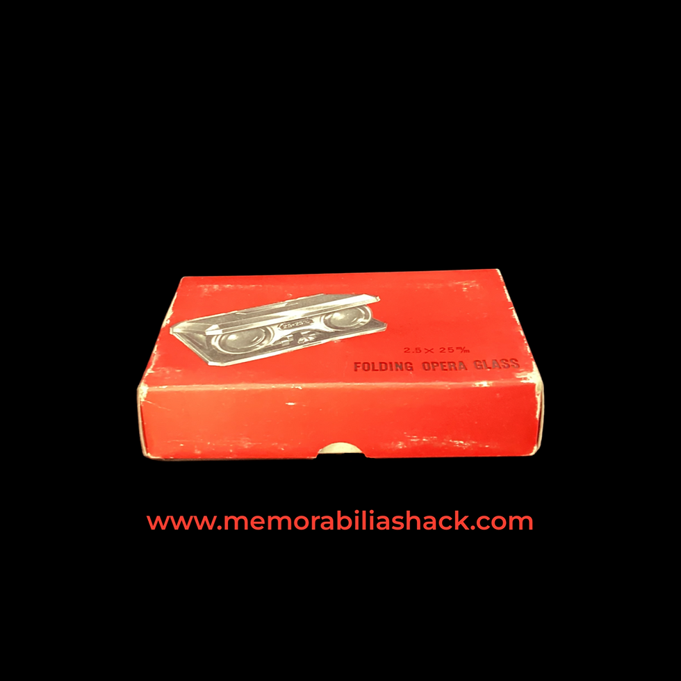 Thumbnail: VINTAGE 1960's METAL FOLDING BINOCULARS/ OPERA GLASSES BOXED