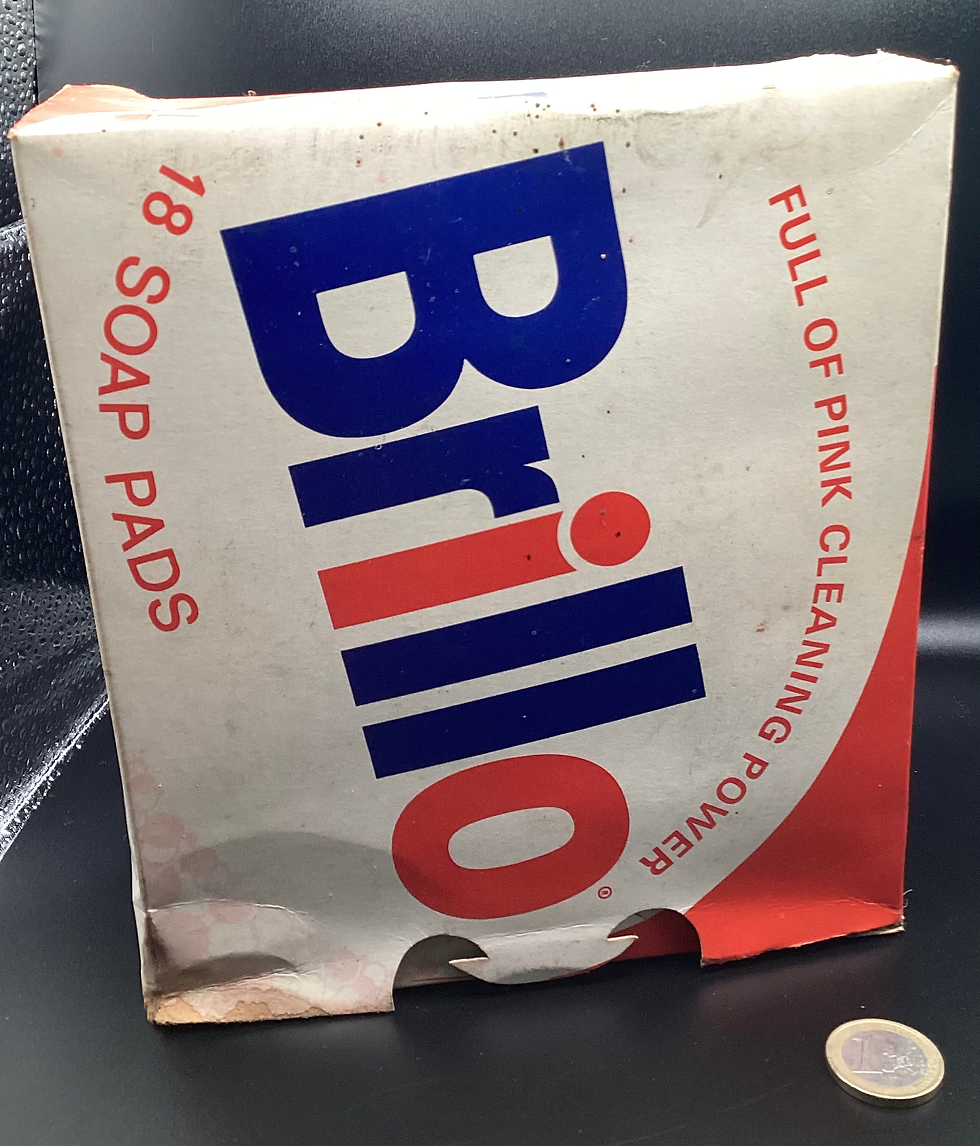 Thumbnail: 1960’s BRILLO SOAP PAD BOX. (Contents inside)