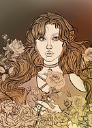 GirlWithRoses_Lineart.png