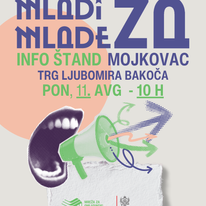 moacg msm mladi za mlade info stand mojkovac trg ljubomira bakoca ponedjeljak 11 avgust 10 h aktivizam liderstvo