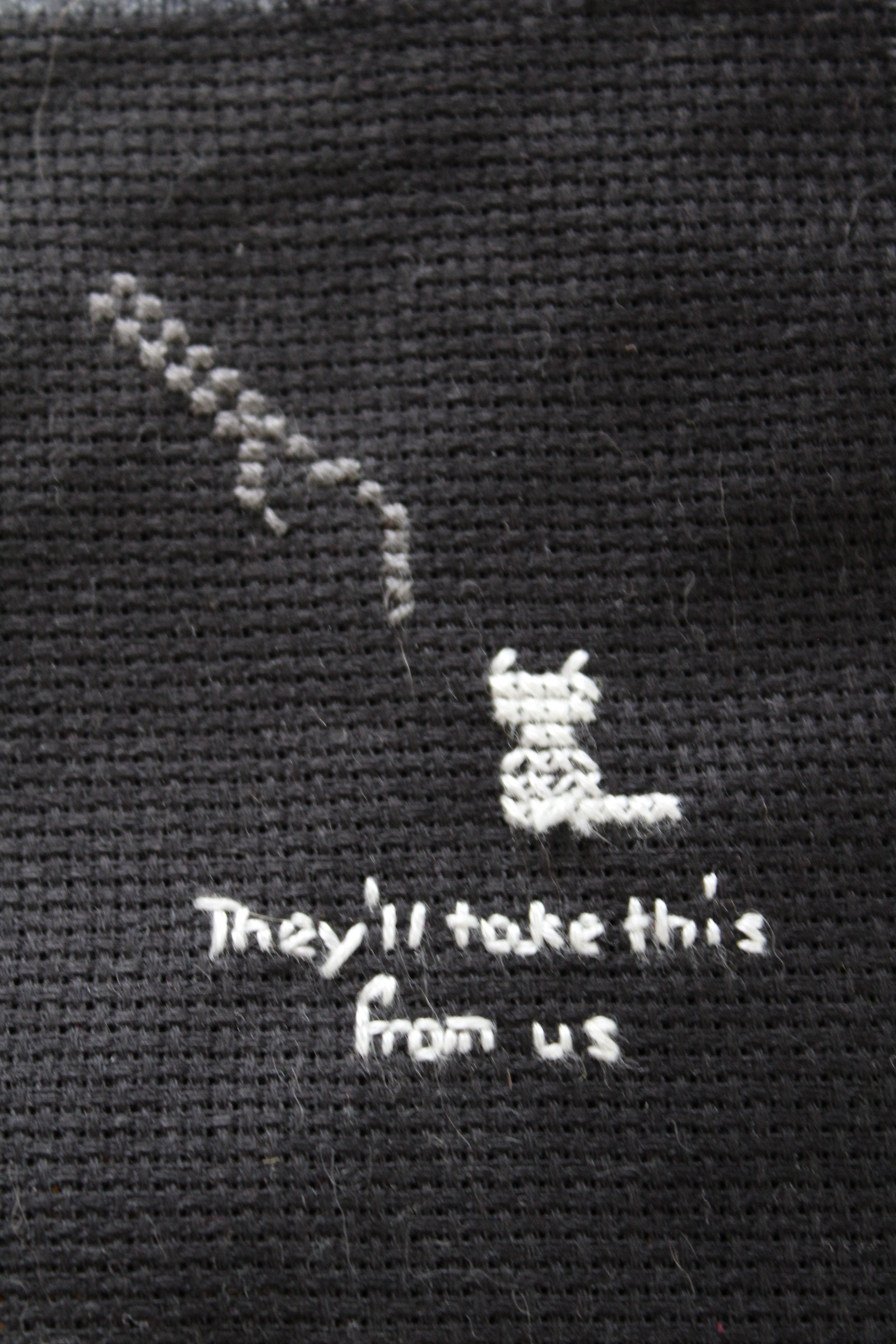 Fiber Arts Pdf They Ll Take This From Us Cross Stitch Pattern Art Collectibles