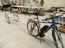 remorque pour velo, version allongée