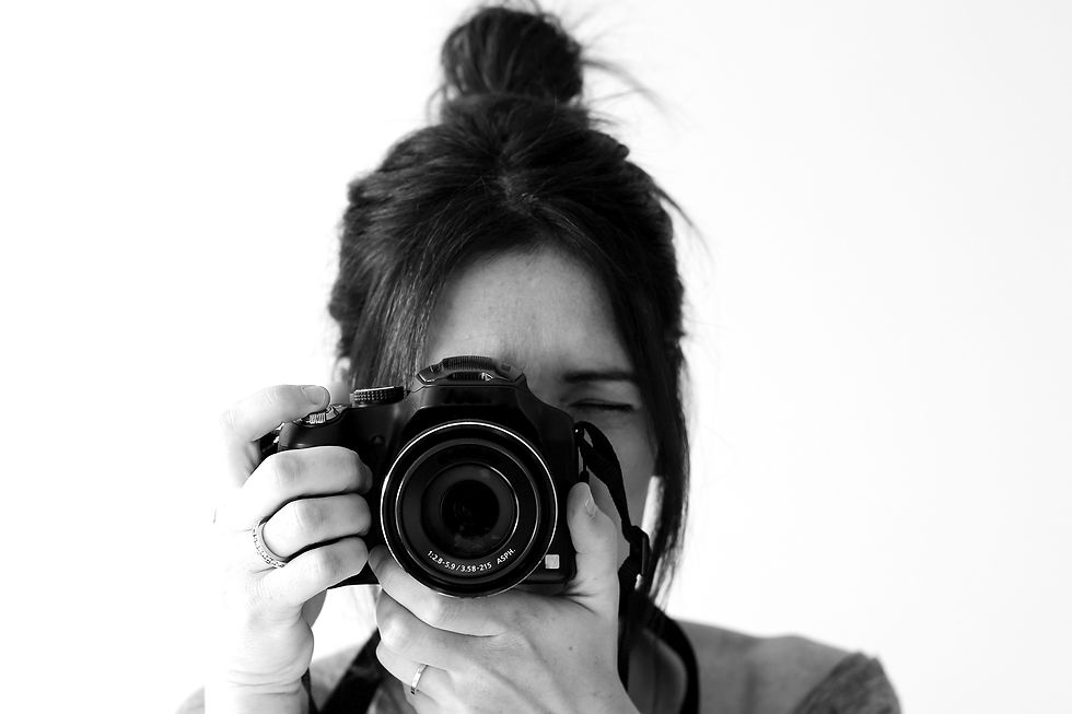 Woman Holding Camera