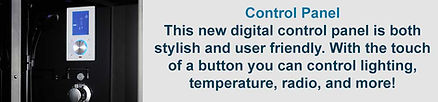 Digital control panel.