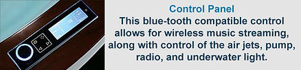 Pre-installed electronic control system with bluetooth.