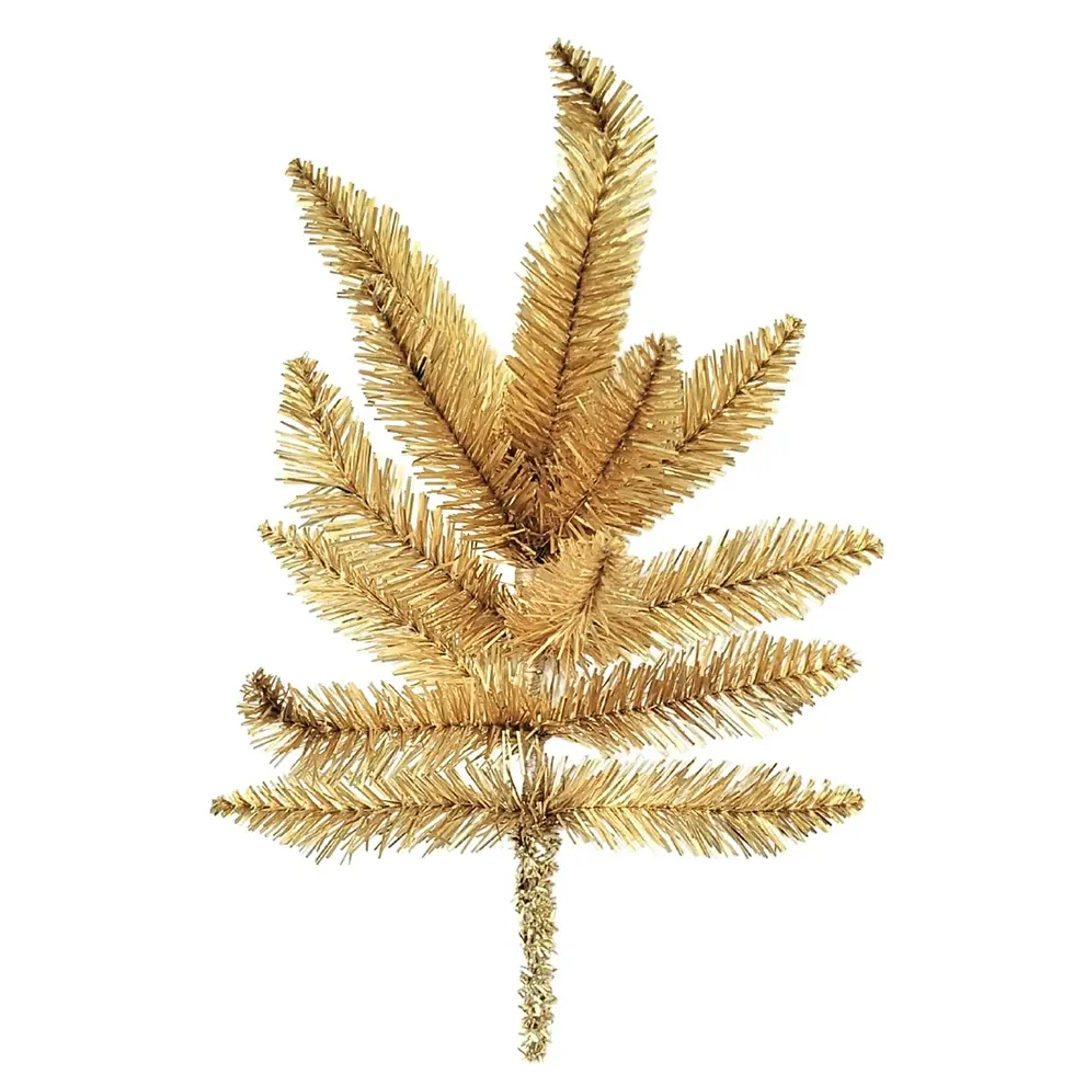 18" Champagne Tinsel Spray