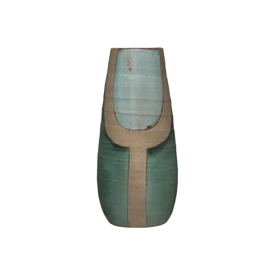 Thumbnail: Hand-Painted Terracotta Vase
