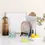 Thumbnail: 16 oz. Glass Carafe w/ 12 oz. Drinking Glass, Amber Color, Set of 2