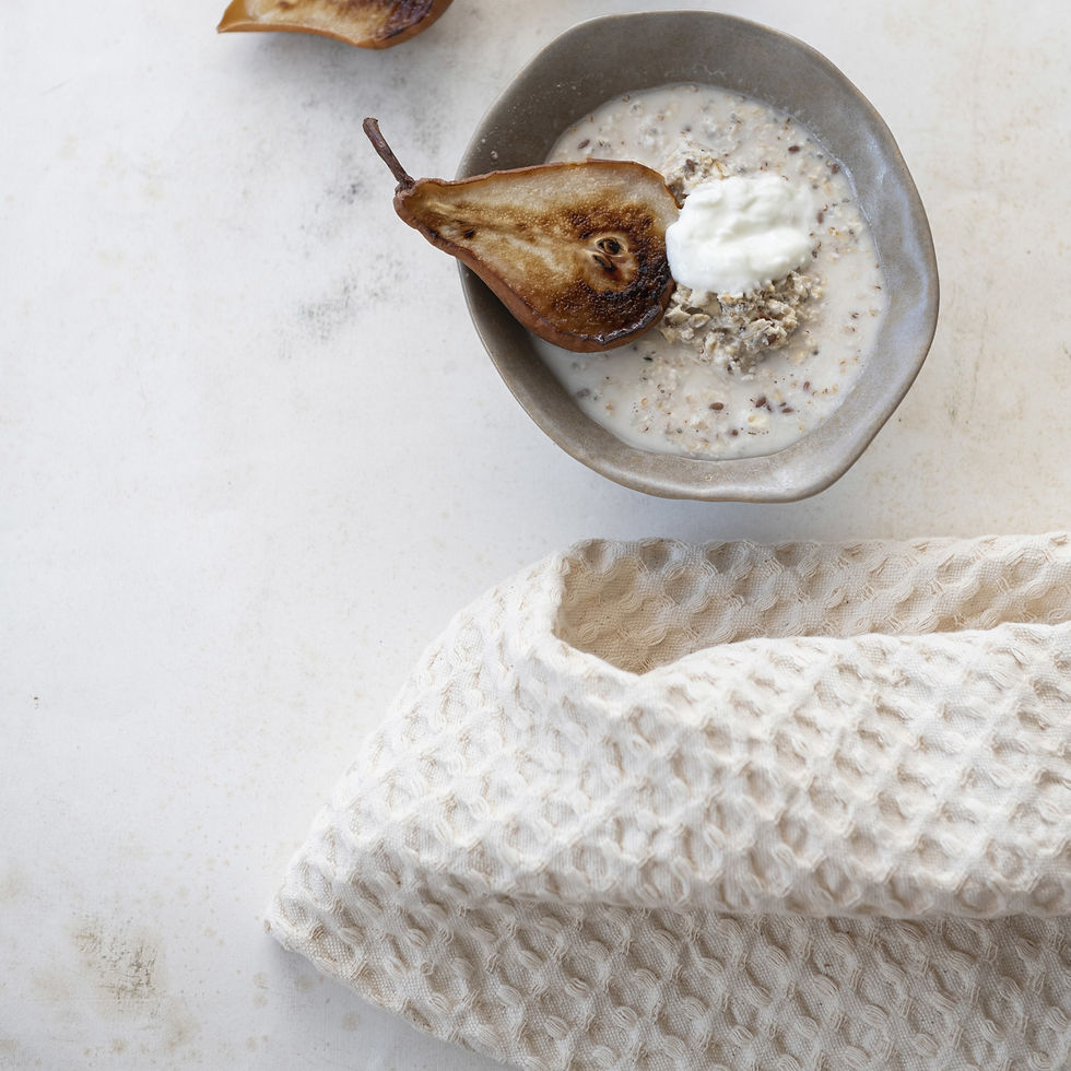 Thumbnail: Stonewashed Cotton Waffle Weave Tea Towel