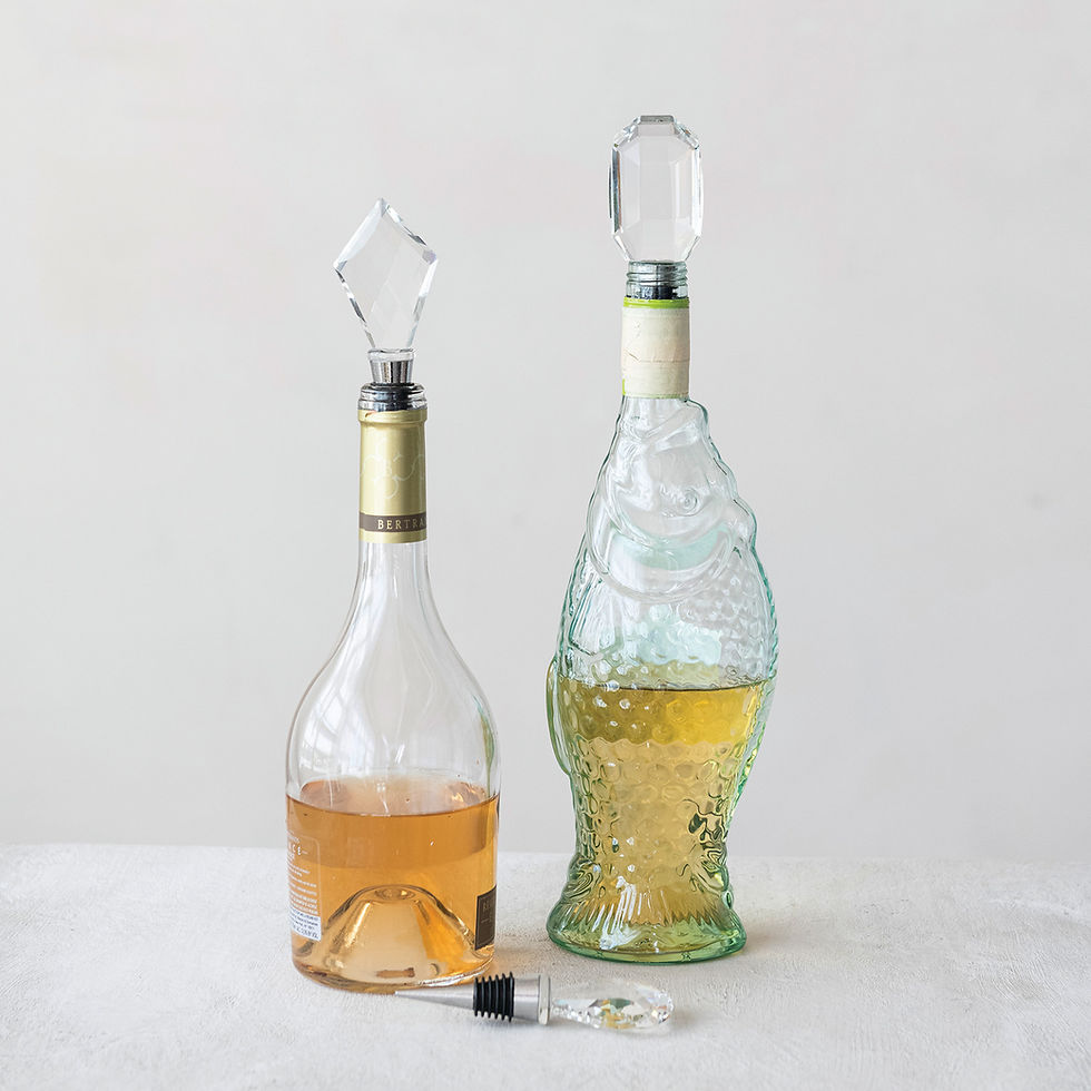 Thumbnail: Crystal Bottle Stopper with Zinc Alloy Base, 3 Styles
