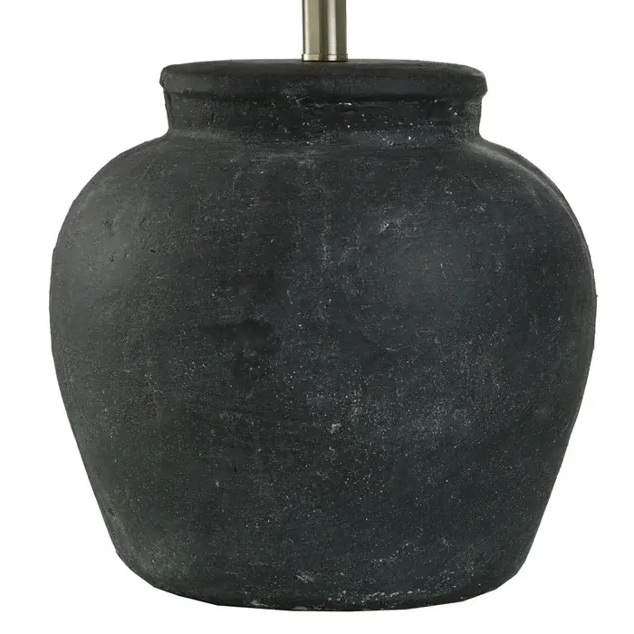 Thumbnail: ARLO COTTA | Rustic Cement Table Lamp Finished in a Distressed Ebony