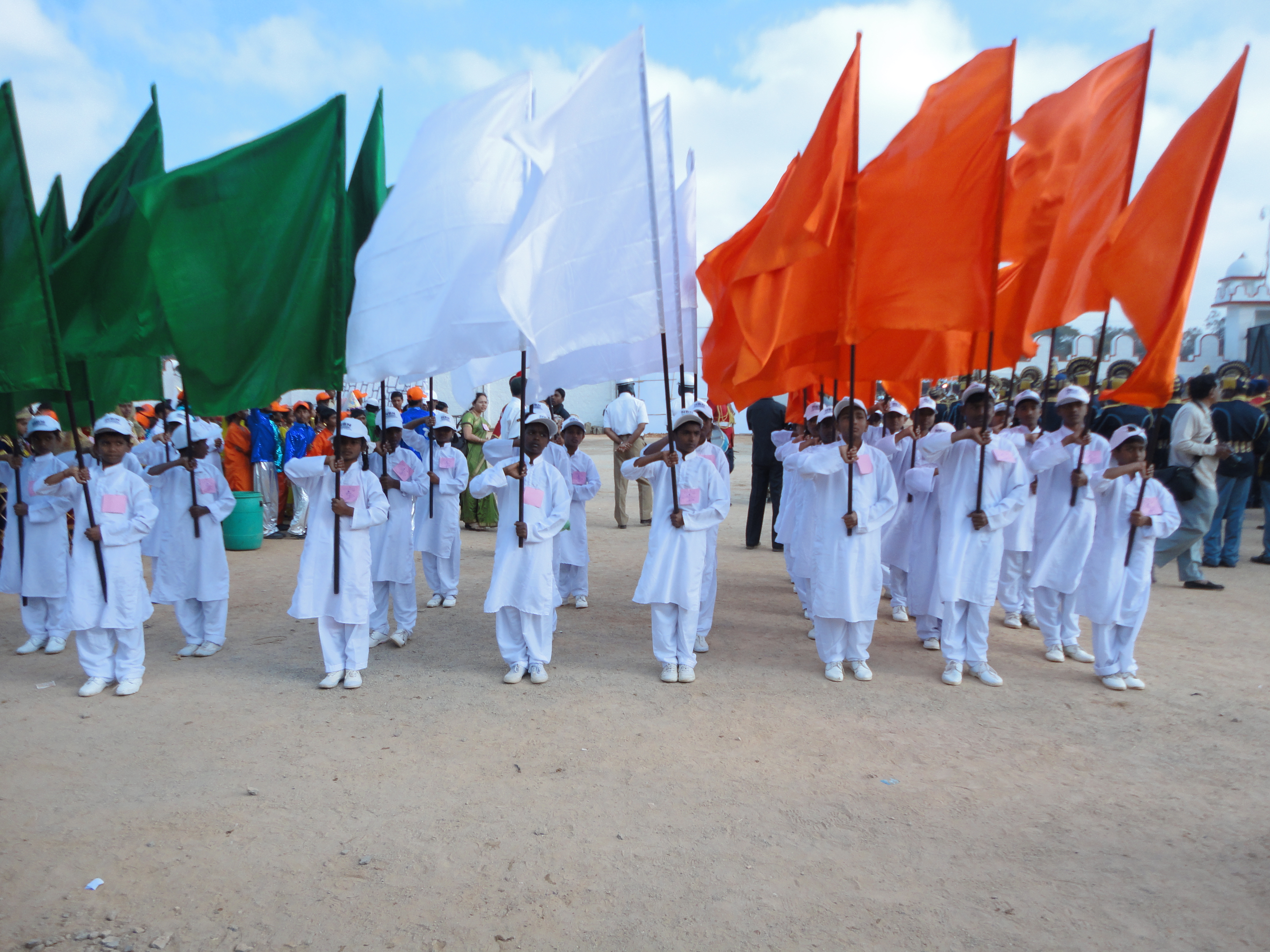 Republic day parade in parade ground