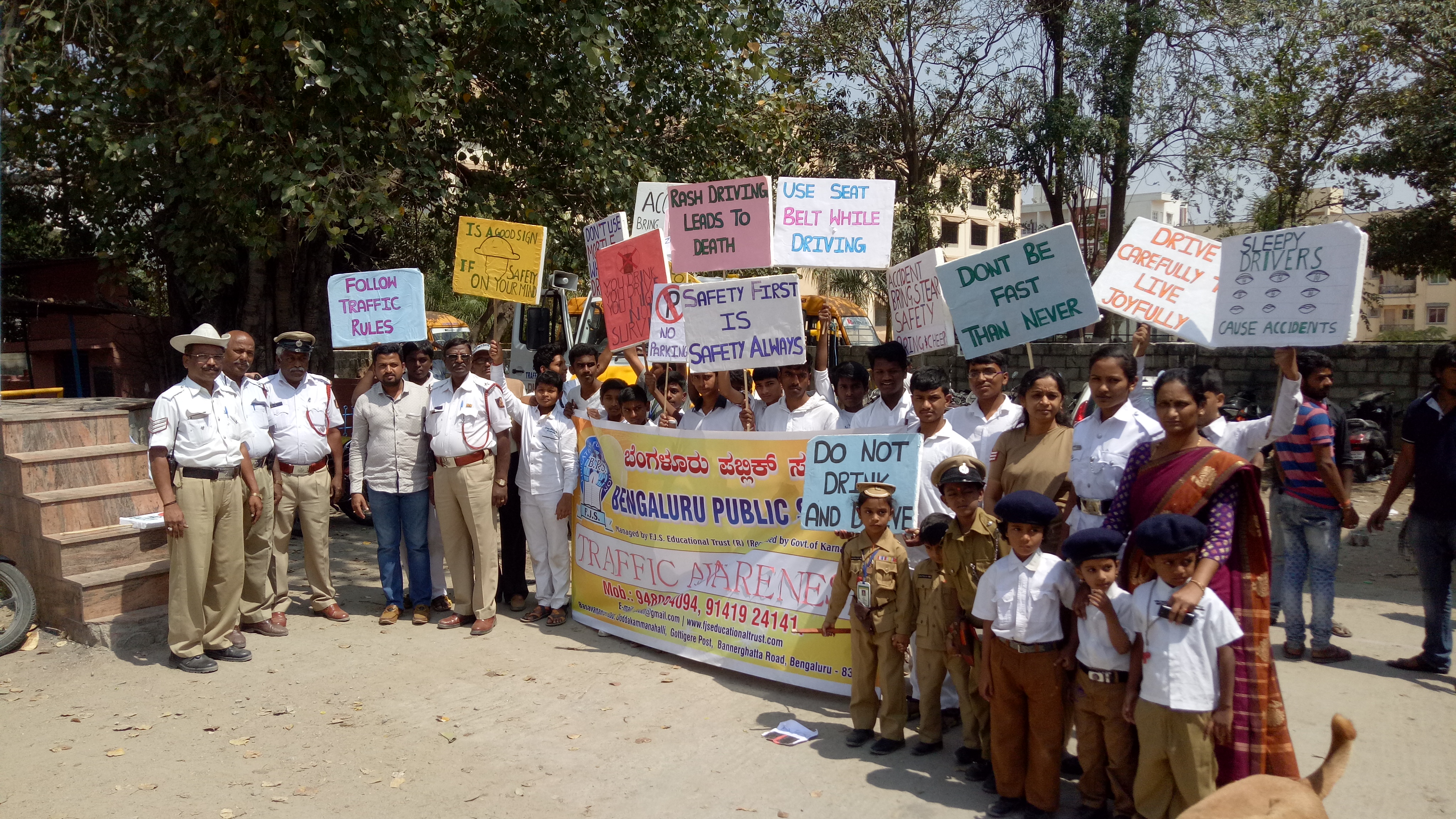 Traffic awareness rally by BPS