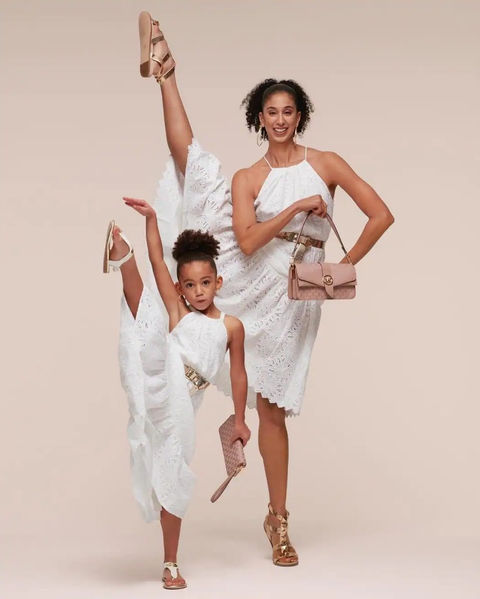 Alicia Graf Mack and her daughter for Michael Kors