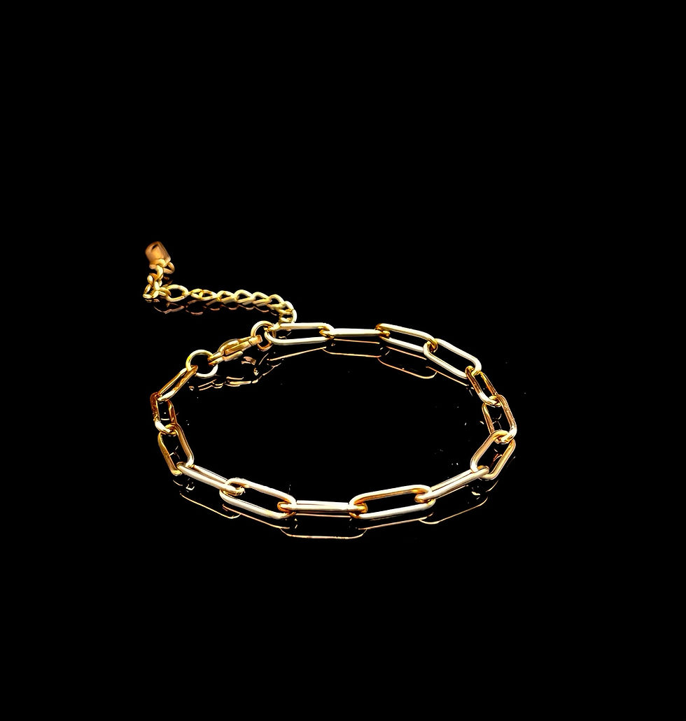 Thumbnail: Linx Waterproof Paperclip Style Charm Bracelet with Extender 